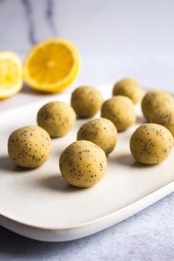 Healthy Lemon Poppyseed Truffles