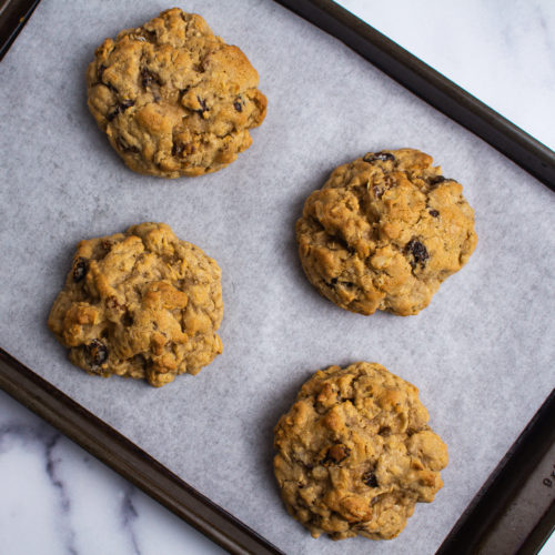 The BIGGEST (and best) Oatmeal Raisin Cookies | Justine Snacks