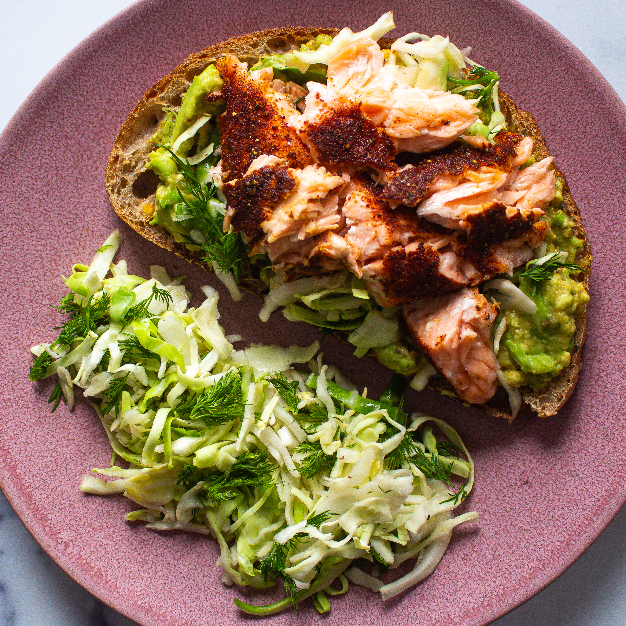 Chili Lime Salmon Avocado Toast