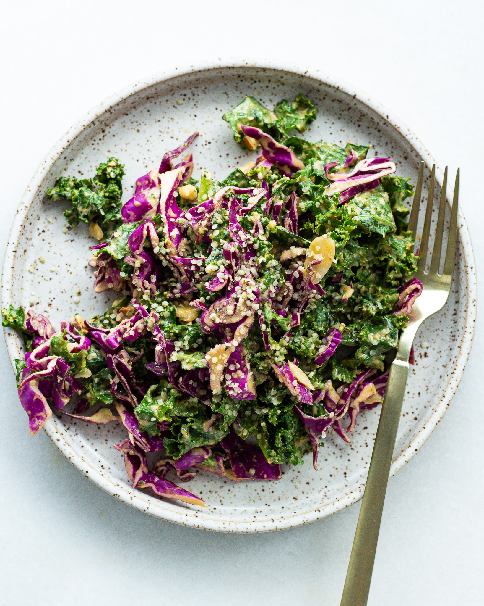 Spicy Kale & Cabbage Salad - Justine Doiron