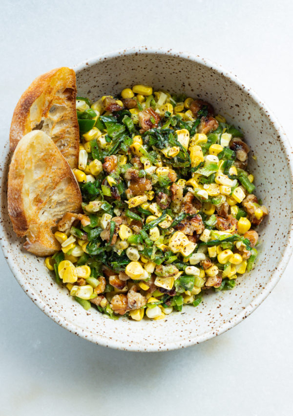 Raw Corn Salad with Jalapeño & Basil
