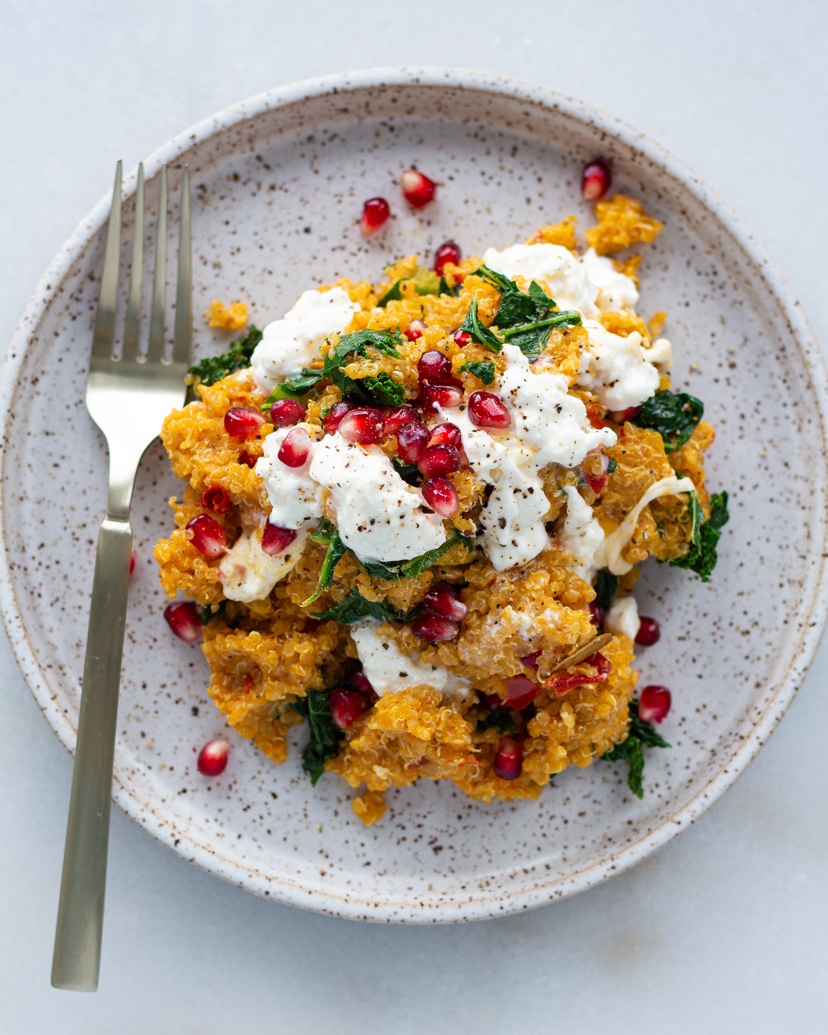 Baked Pumpkin Quinoa - Justine Doiron