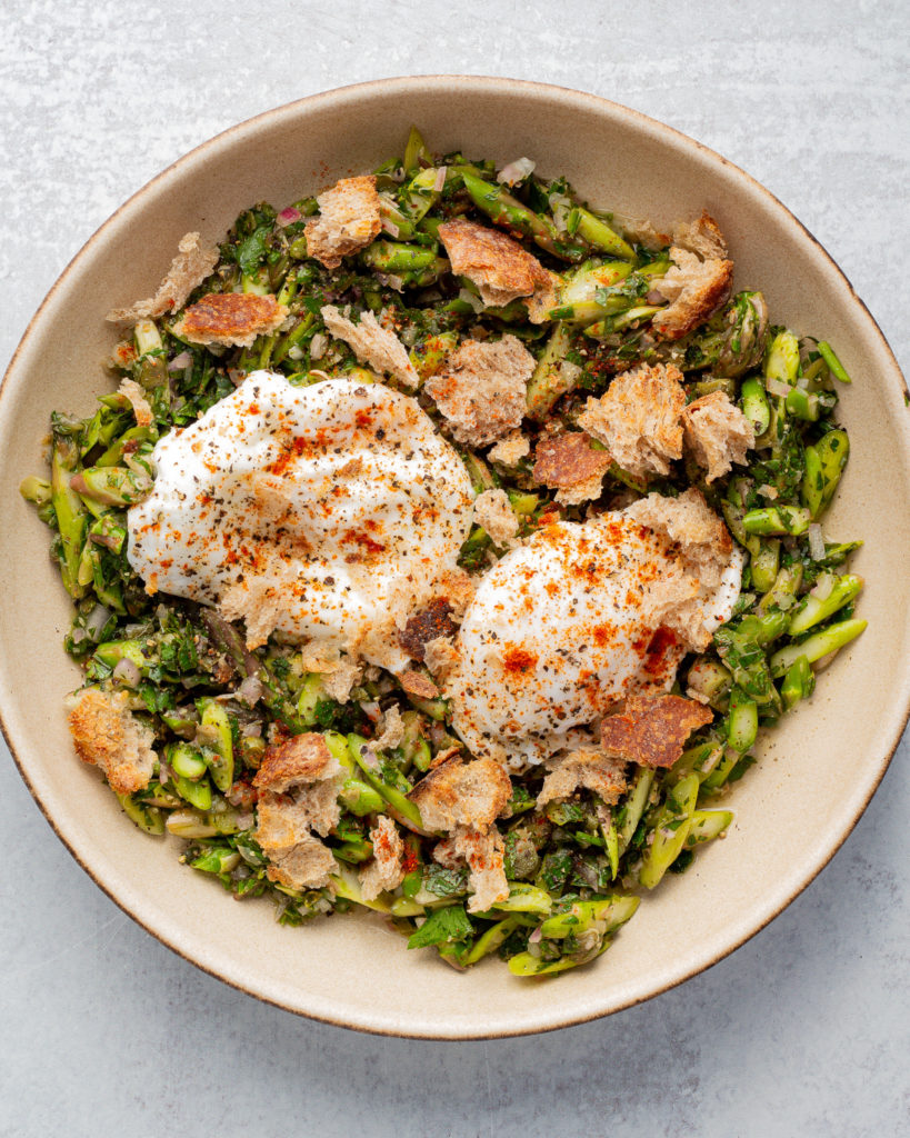 Asparagus Salsa Verde (With An Egg)