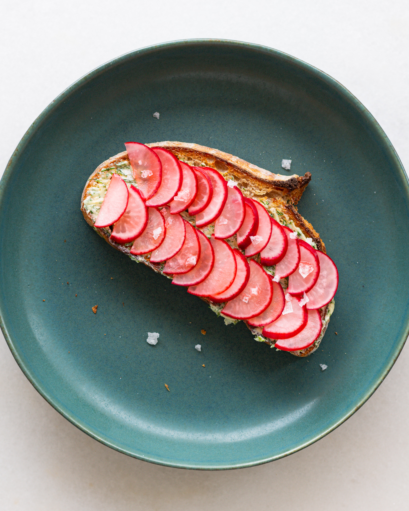 Salted Dill Butter & Lemon Radishes