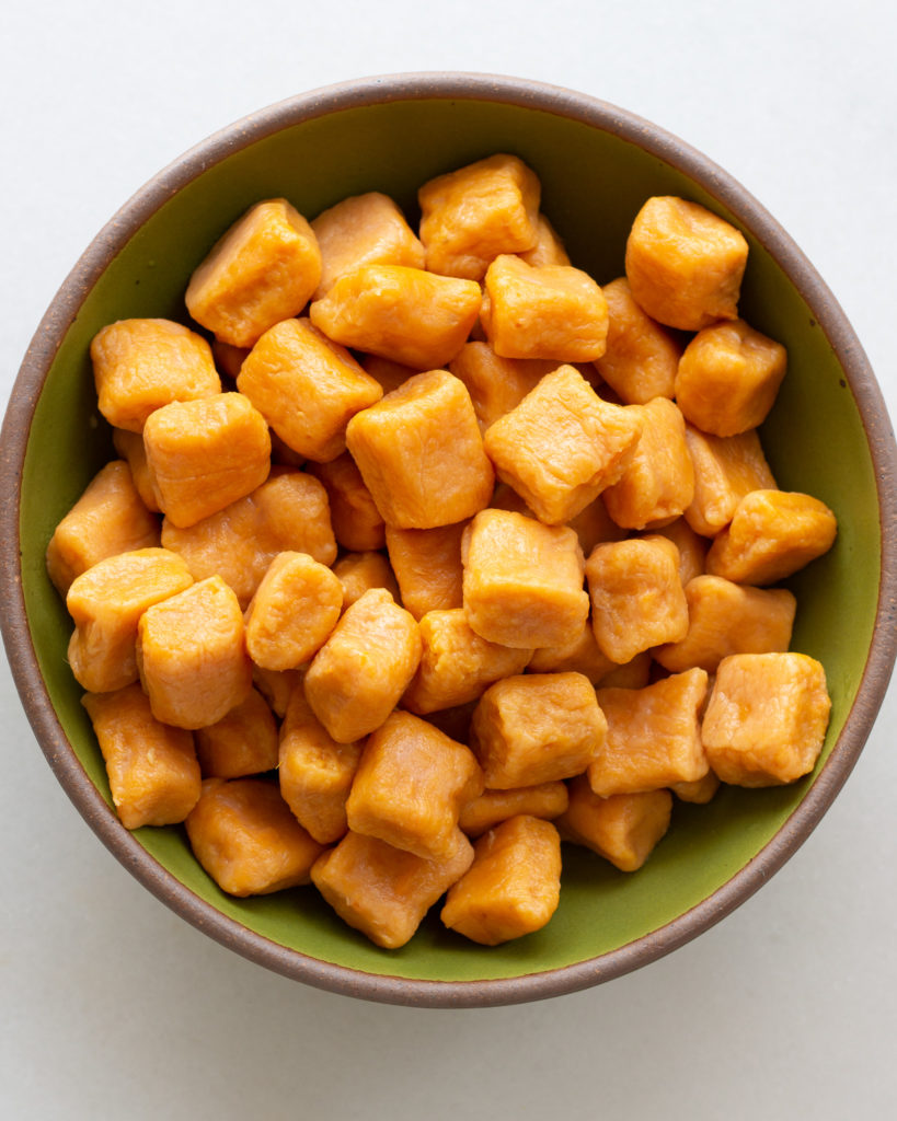 Cooked Homemade Sweet Potato Gnocchi