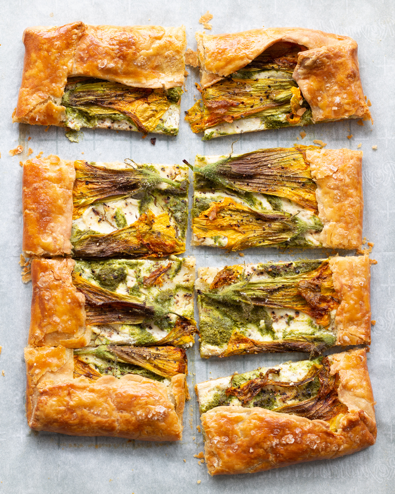 Squash Blossom Tart