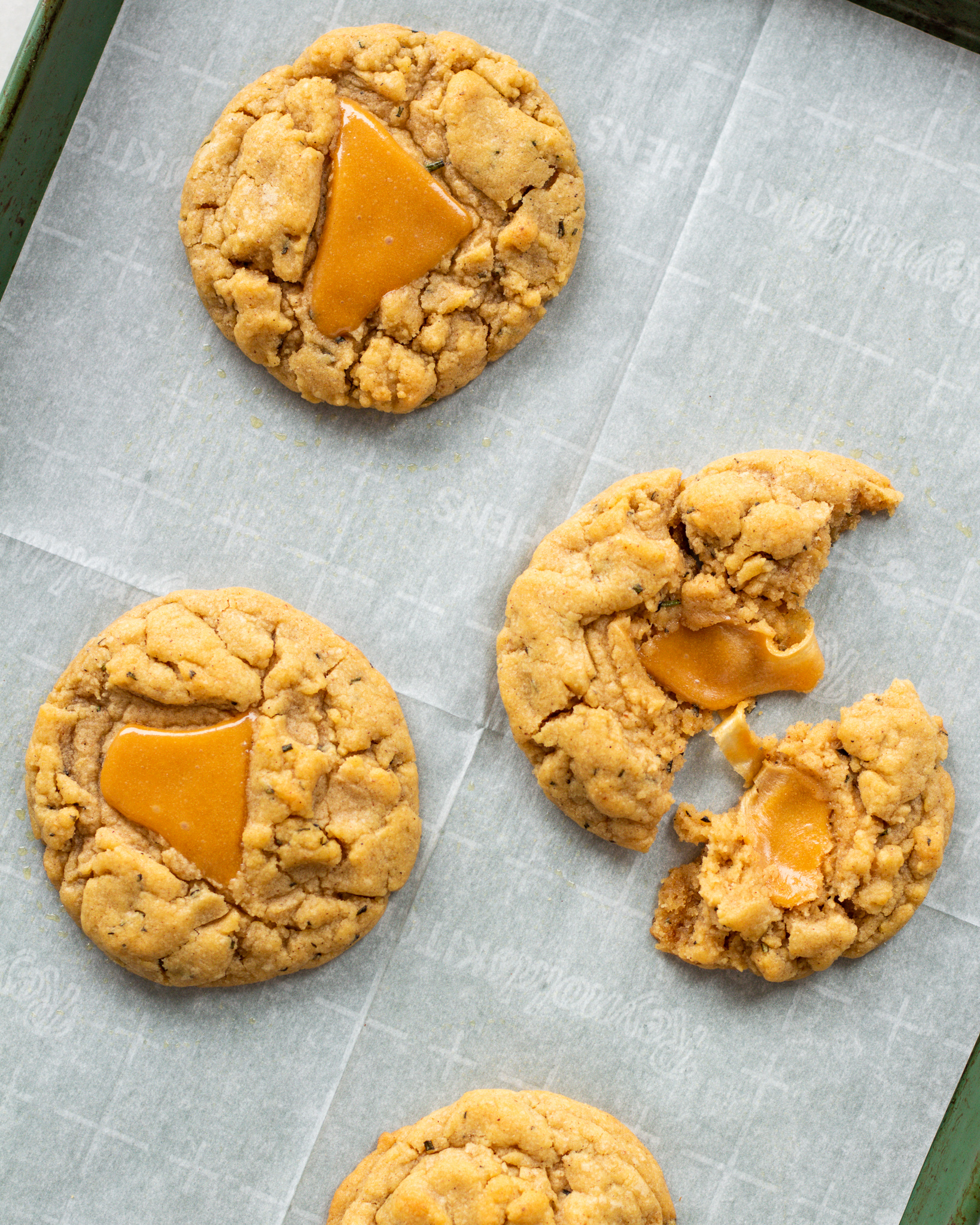 Bakery Style Salted Caramel Cookies - Essence Eats