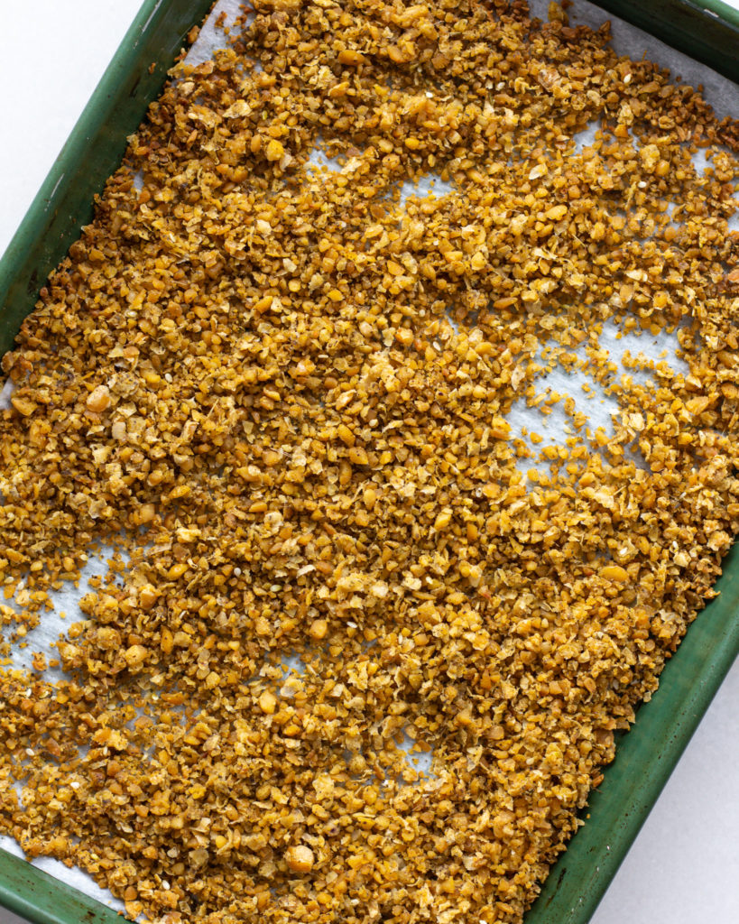 Baked crispy chickpeas