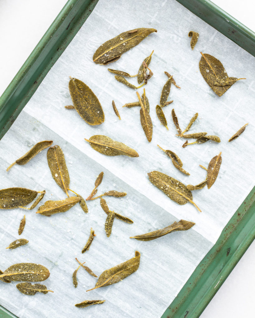 Crispy sage leaves