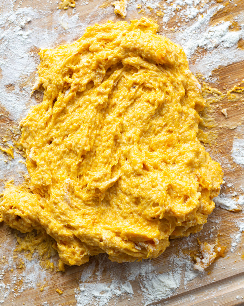 Butternut squash dumpling dough