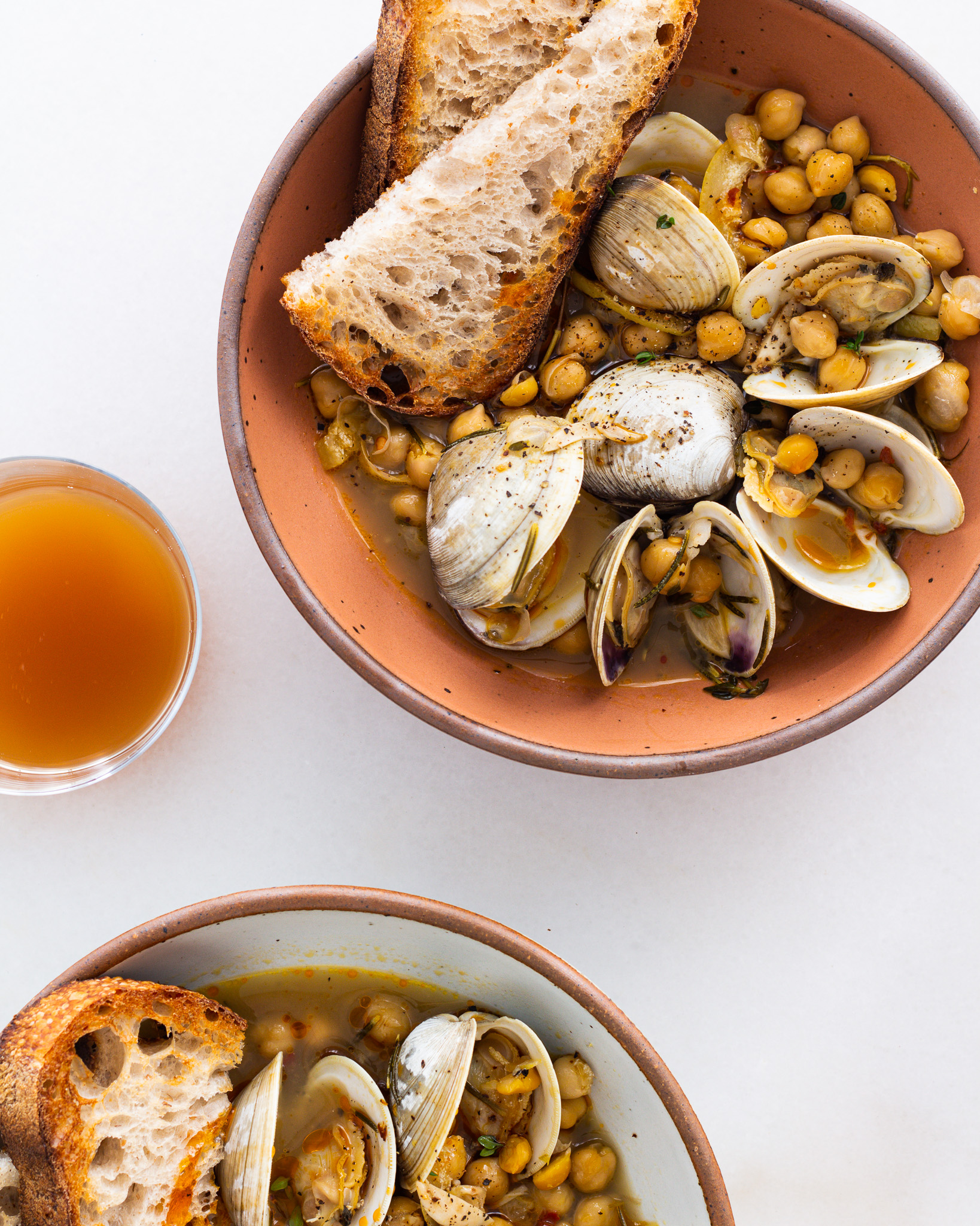 White Wine Clams with Chickpeas & Preserved Lemon Justine Doiron