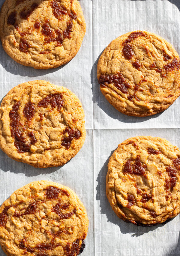 Pumpkin Miso Caramel Cookies