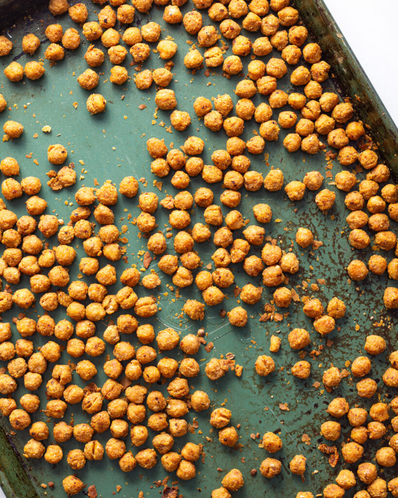 breaded chickpeas, baked