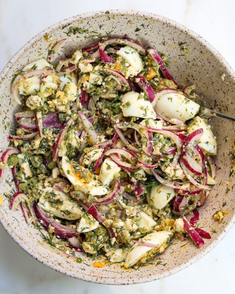 Dill and Feta Egg Salad