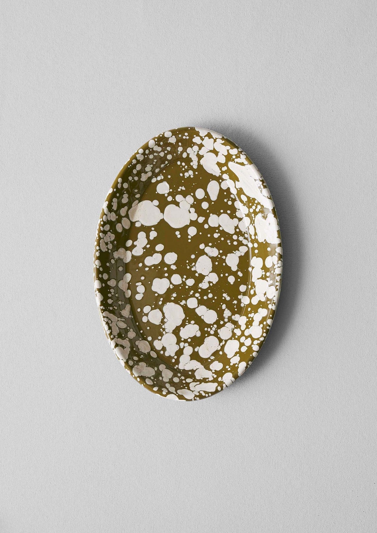 Splatter Enamel Serving Platter